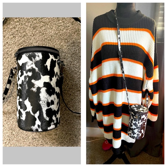 Target Handbags - Cow print Barrel Bag